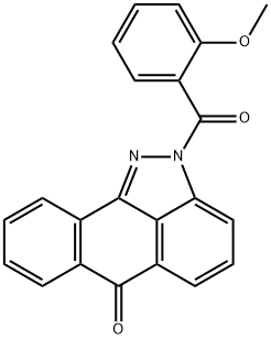 2-(2-methoxybenzoyl)dibenzo[cd,g]indazol-6(2H)-one Struktur