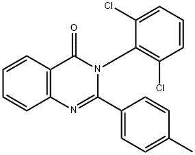 3-(2,6-dichlorophenyl)-2-(4-methylphenyl)-4(3H)-quinazolinone Struktur