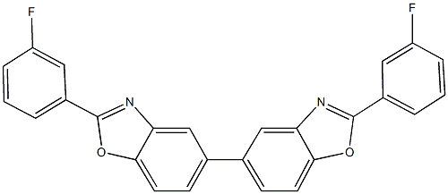 5,5'-bis[2-(3-fluorophenyl)-1,3-benzoxazole] Struktur