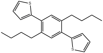 2-[2,5-dibutyl-4-(2-thienyl)phenyl]thiophene Struktur