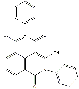 3,6-dihydroxy-2,5-diphenyl-1H-benzo[de]isoquinoline-1,4(2H)-dione Struktur