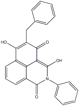 5-benzyl-3,6-dihydroxy-2-phenyl-1H-benzo[de]isoquinoline-1,4(2H)-dione Struktur