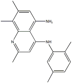 N~4~-(2,5-dimethylphenyl)-2,7,8-trimethyl-4,5-quinolinediamine Struktur