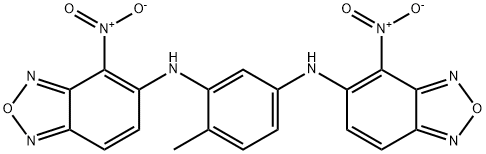 4-nitro-5-[5-({4-nitro-2,1,3-benzoxadiazol-5-yl}amino)-2-methylanilino]-2,1,3-benzoxadiazole Struktur