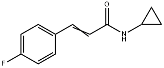 N-cyclopropyl-3-(4-fluorophenyl)acrylamide Struktur