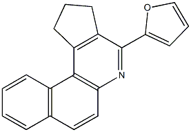 4-(2-furyl)-2,3-dihydro-1H-benzo[f]cyclopenta[c]quinoline Struktur