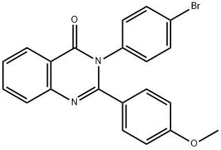 3-(4-bromophenyl)-2-(4-methoxyphenyl)-4(3H)-quinazolinone Struktur