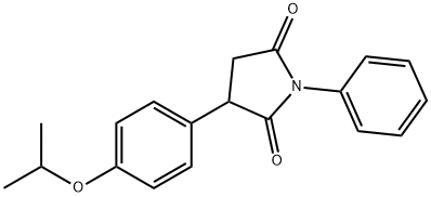 3-(4-isopropoxyphenyl)-1-phenyl-2,5-pyrrolidinedione Struktur