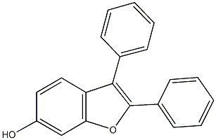 2,3-diphenyl-1-benzofuran-6-ol Struktur