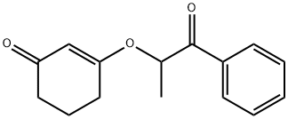 3-(1-methyl-2-oxo-2-phenylethoxy)-2-cyclohexen-1-one Struktur