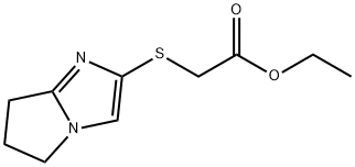 ethyl (6,7-dihydro-5H-pyrrolo[1,2-a]imidazol-2-ylsulfanyl)acetate Struktur