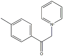 1-[2-(4-methylphenyl)-2-oxoethyl]pyridinium Struktur