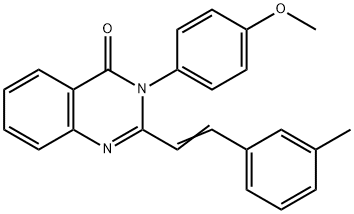 3-(4-methoxyphenyl)-2-[2-(3-methylphenyl)vinyl]-4(3H)-quinazolinone Struktur