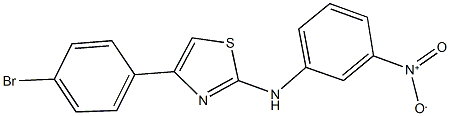 4-(4-bromophenyl)-2-{3-nitroanilino}-1,3-thiazole Struktur