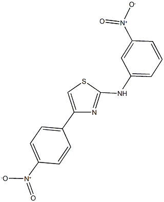 2-{3-nitroanilino}-4-{4-nitrophenyl}-1,3-thiazole Struktur