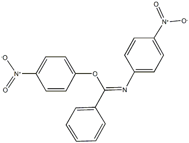 4-nitrophenyl N-{4-nitrophenyl}benzenecarboximidoate Struktur