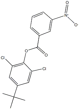 4-tert-butyl-2,6-dichlorophenyl 3-nitrobenzoate Struktur