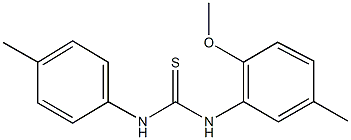 N-(2-methoxy-5-methylphenyl)-N'-(4-methylphenyl)thiourea Struktur