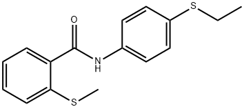 N-[4-(ethylsulfanyl)phenyl]-2-(methylsulfanyl)benzamide Struktur