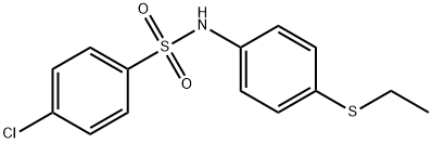 4-chloro-N-[4-(ethylsulfanyl)phenyl]benzenesulfonamide Struktur