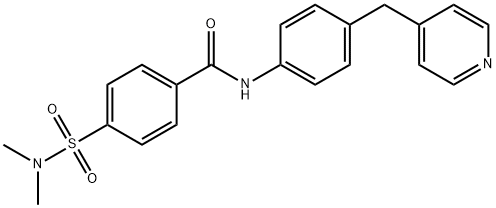 4-[(dimethylamino)sulfonyl]-N-[4-(4-pyridinylmethyl)phenyl]benzamide Struktur