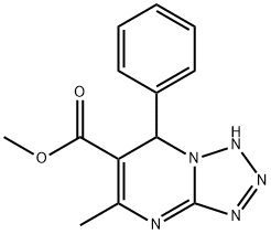 methyl 5-methyl-7-phenyl-4,7-dihydrotetraazolo[1,5-a]pyrimidine-6-carboxylate Struktur