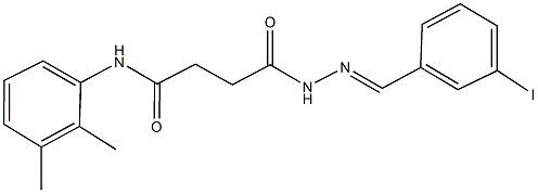 N-(2,3-dimethylphenyl)-4-[2-(3-iodobenzylidene)hydrazino]-4-oxobutanamide Struktur