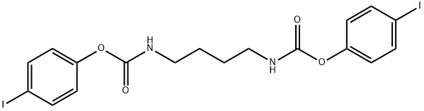 4-iodophenyl 4-{[(4-iodophenoxy)carbonyl]amino}butylcarbamate Struktur