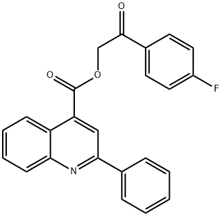 2-(4-fluorophenyl)-2-oxoethyl 2-phenyl-4-quinolinecarboxylate Struktur