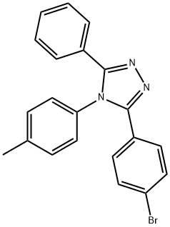 3-(4-bromophenyl)-4-(4-methylphenyl)-5-phenyl-4H-1,2,4-triazole Struktur