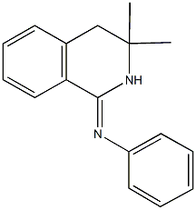 N-(3,3-dimethyl-3,4-dihydro-1(2H)-isoquinolinylidene)-N-phenylamine Struktur