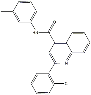 2-(2-chlorophenyl)-N-(3-methylphenyl)-4-quinolinecarboxamide Struktur