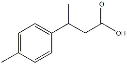 3-(4-methylphenyl)butanoic acid Struktur