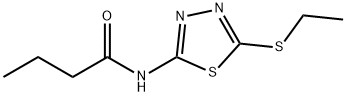 N-[5-(ethylsulfanyl)-1,3,4-thiadiazol-2-yl]butanamide Struktur