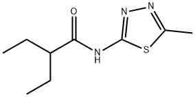 2-ethyl-N-(5-methyl-1,3,4-thiadiazol-2-yl)butanamide Struktur