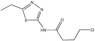 4-chloro-N-(5-ethyl-1,3,4-thiadiazol-2-yl)butanamide Struktur