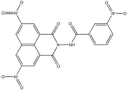 N-(5,8-bisnitro-1,3-dioxo-1H-benzo[de]isoquinolin-2(3H)-yl)-3-nitrobenzamide Struktur