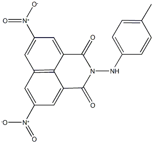 5,8-bisnitro-2-(4-toluidino)-1H-benzo[de]isoquinoline-1,3(2H)-dione Struktur