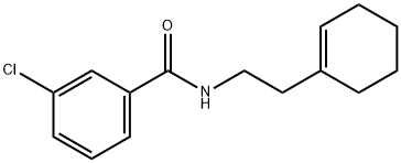 3-chloro-N-[2-(1-cyclohexen-1-yl)ethyl]benzamide Struktur