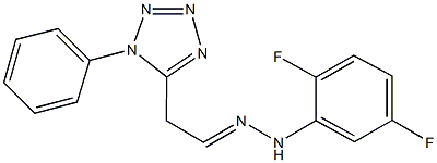 (1-phenyl-1H-tetraazol-5-yl)acetaldehyde (2,5-difluorophenyl)hydrazone Struktur