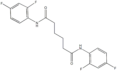 N~1~,N~6~-bis(2,4-difluorophenyl)hexanediamide Struktur