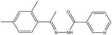 N'-[1-(2,4-dimethylphenyl)ethylidene]nicotinohydrazide Struktur