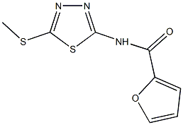 N-[5-(methylsulfanyl)-1,3,4-thiadiazol-2-yl]-2-furamide Struktur