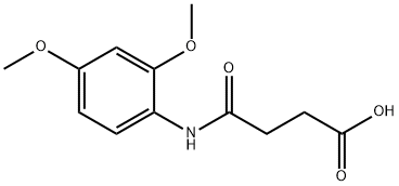 4-(2,4-dimethoxyanilino)-4-oxobutanoic acid Struktur