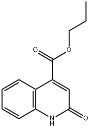 propyl 2-oxo-1,2-dihydro-4-quinolinecarboxylate Struktur