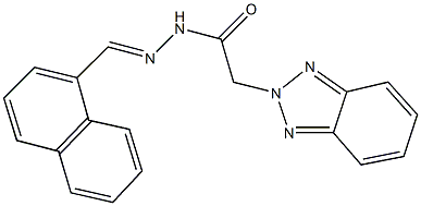 2-(2H-1,2,3-benzotriazol-2-yl)-N'-(1-naphthylmethylene)acetohydrazide Struktur