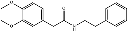 2-(3,4-dimethoxyphenyl)-N-(2-phenylethyl)acetamide Struktur