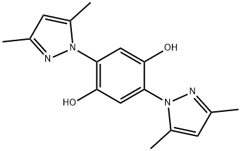 2,5-bis(3,5-dimethyl-1H-pyrazol-1-yl)-1,4-benzenediol Struktur