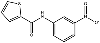 N-{3-nitrophenyl}thiophene-2-carboxamide Struktur