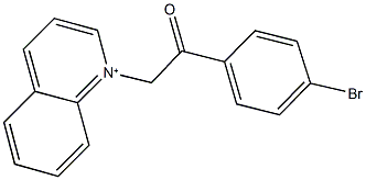 1-[2-(4-bromophenyl)-2-oxoethyl]quinolinium Struktur